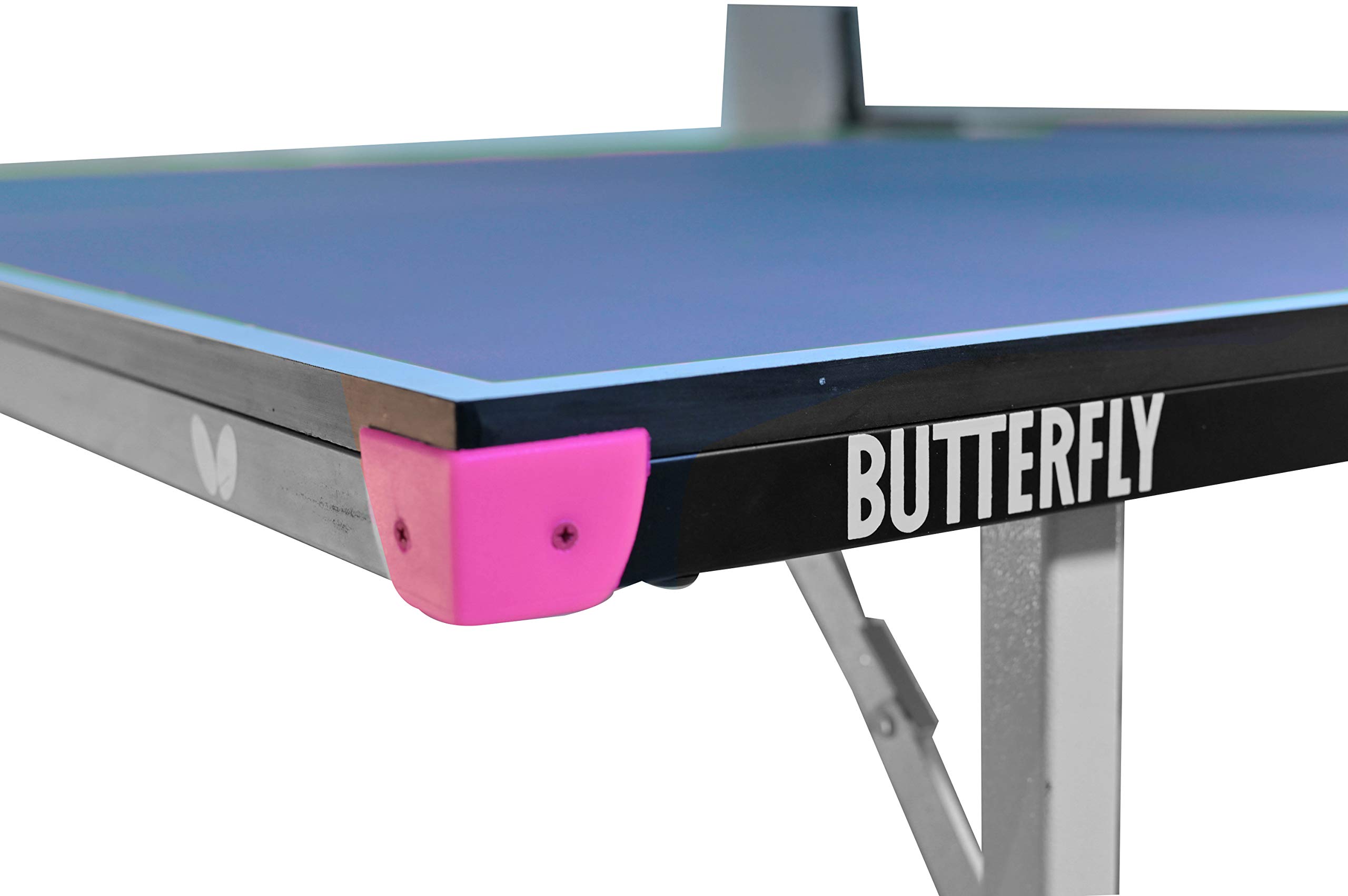 Butterfly Compact 19 Ping Pong Table - Foldable Table Tennis Table with Wheels - Regulation Size Ping Pong Table with Detachable Net Included - Ships Assembled