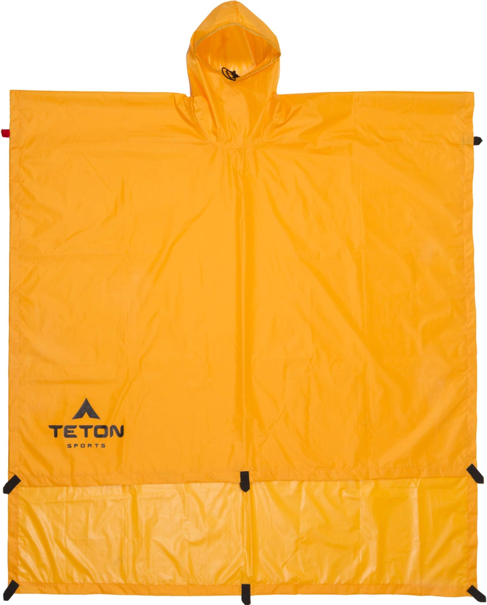 TETON Sports Tarp/Shelter/Poncho, Orange, 104" x 56" x 0.2"
