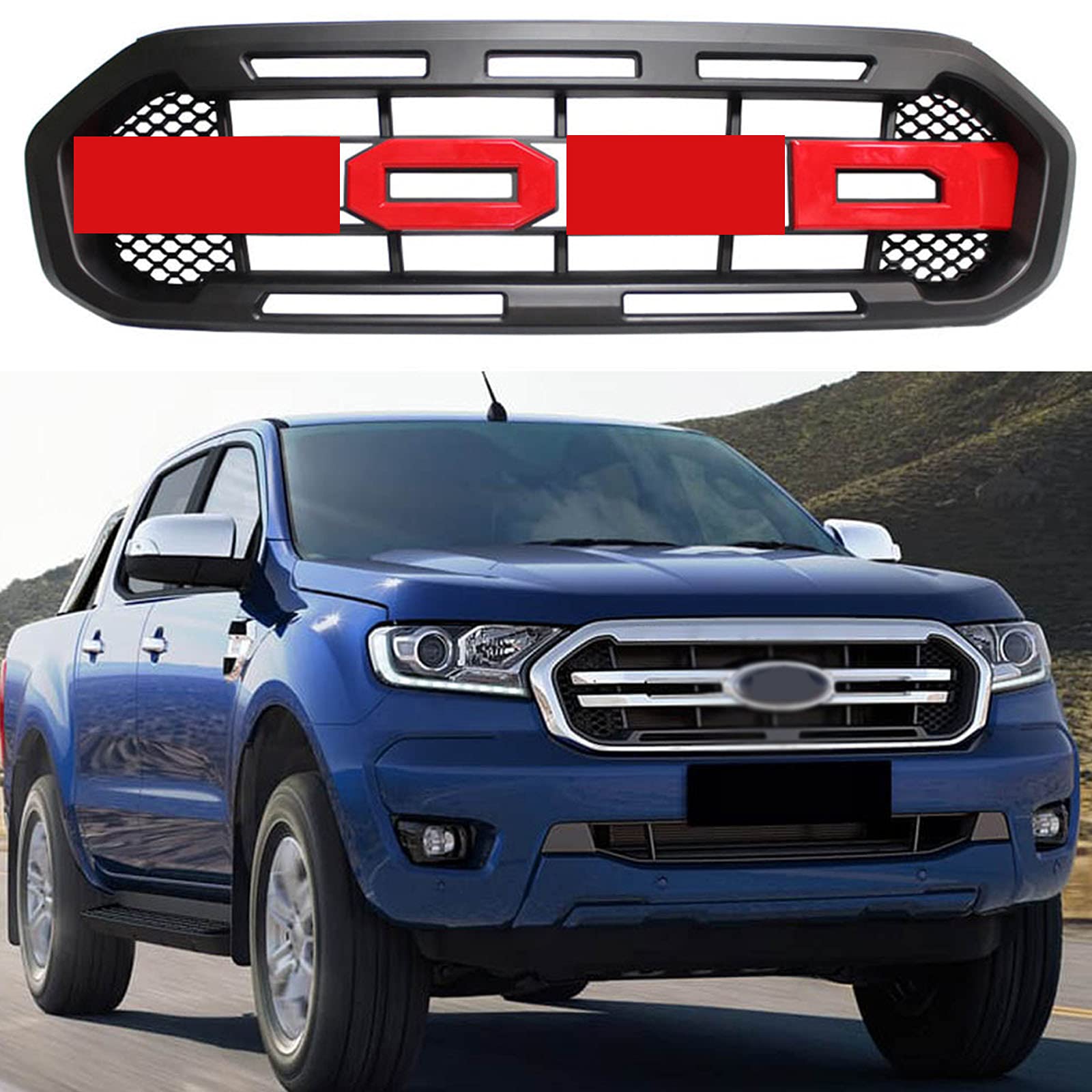 Buy Car Front Grill Grille,Front Radiator Grille,with Letters for FORD ...