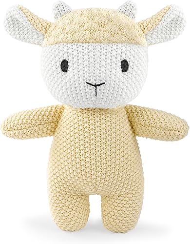Lindos animales de peluche de cordero de punto, animales de peluche de ganchillo y juguetes suaves. Lindas muñecas de animales pequeños, juguete de