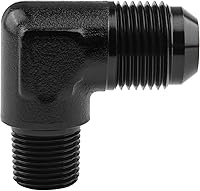 Vista 29 de EVIL ENERGY 4AN macho Flare a 1/8 "NPT adaptador de montaje de tubería de aluminio recto negro