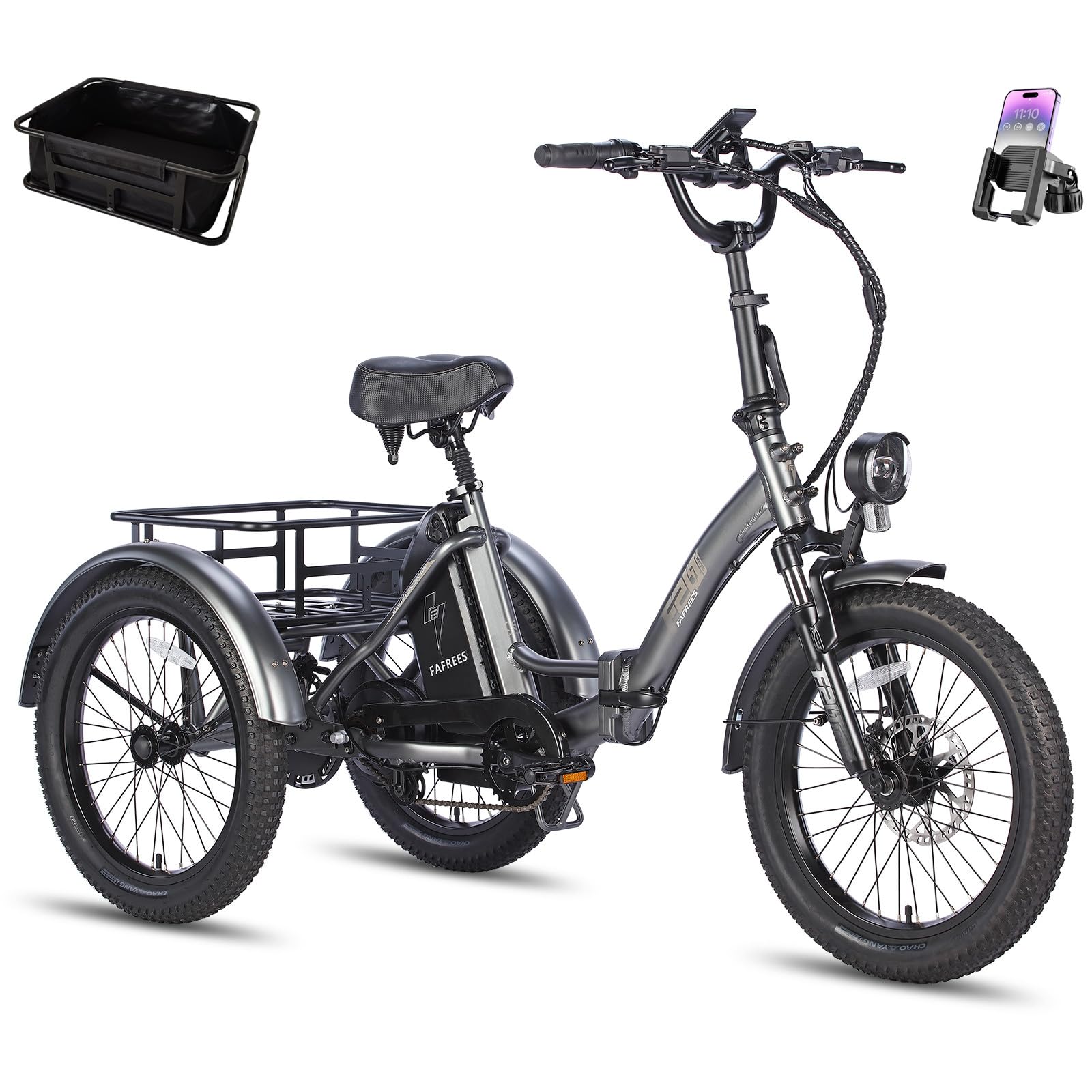 Fafreesf20 Mate Electric Trike E Bike 20 Inch Desertcart INDIA