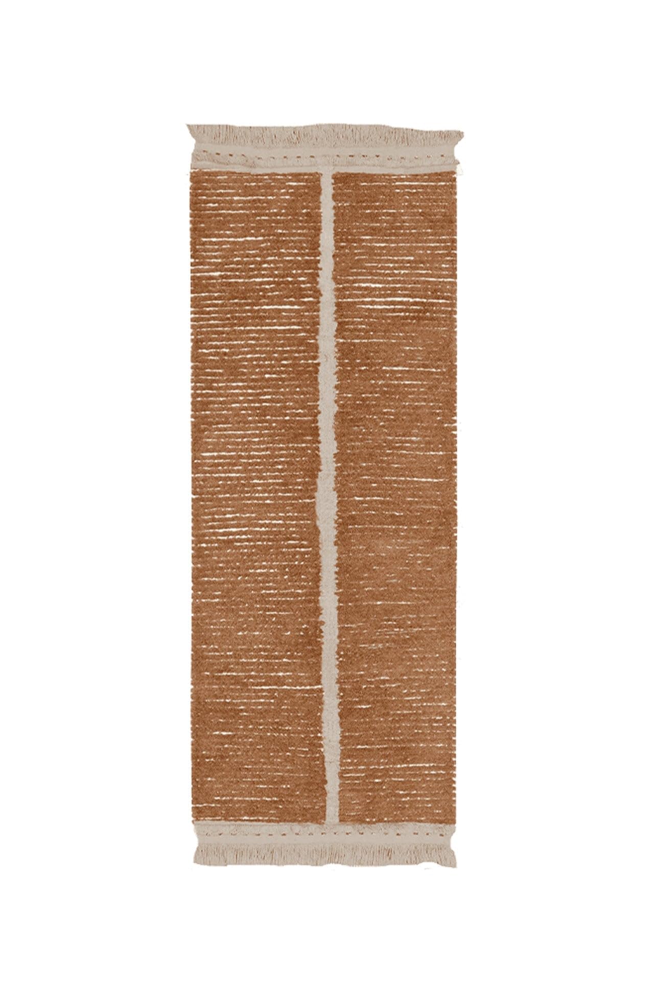 Tapis fait main en coton naturel Duetto Lorena Canals 80x230