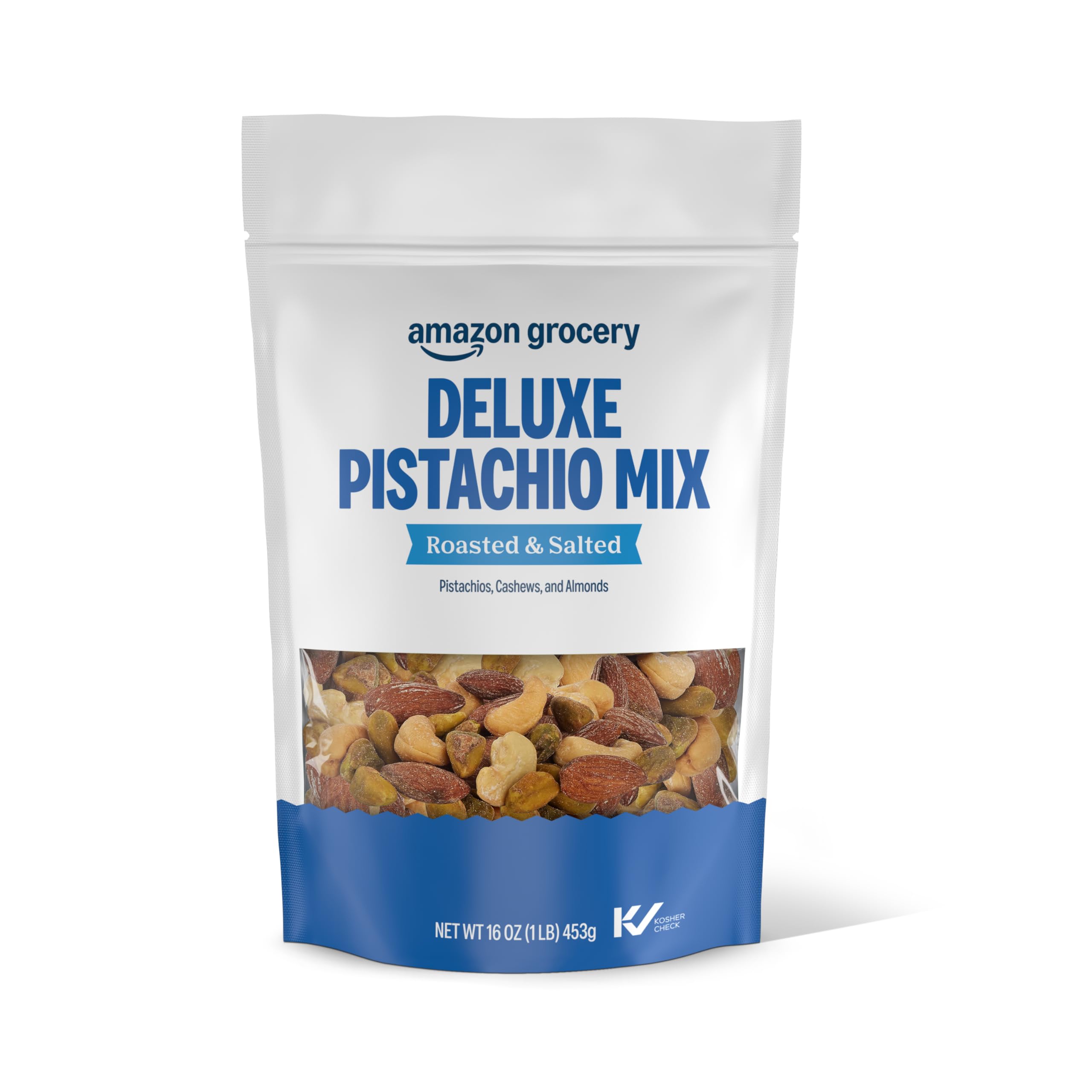 Amazon Brand - Happy Belly Deluxe Pistachio Mix, 1 pound (Pack of 1)