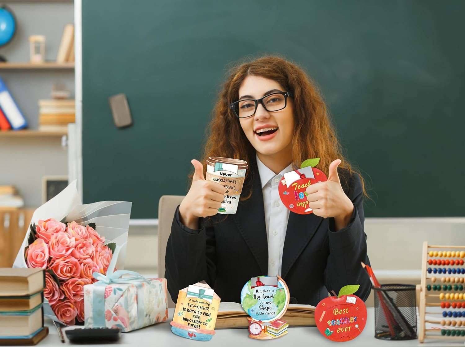 HEYINSHEN 24Pcs Teacher Gifts Card Holder Cute Teacher Appreciation Gift Card Holders Bulk Graduation Gift Card Sleeves End of School Year Gift Card From Students End of The Year Appreciation Gifts image 3