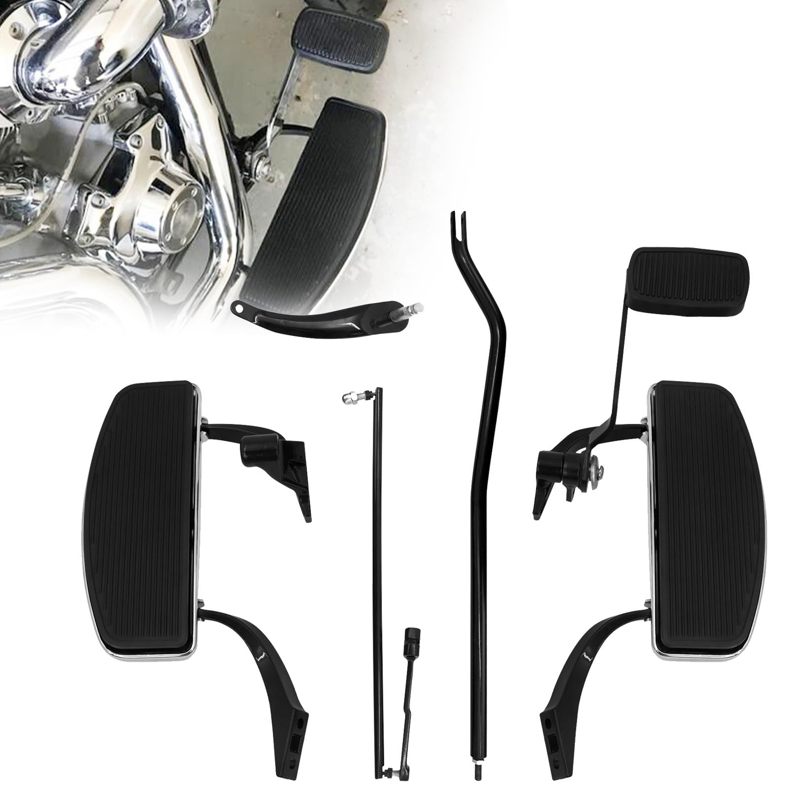 Kit repose-pieds et leviers pour Dyna Low Rider en voyage et road trip