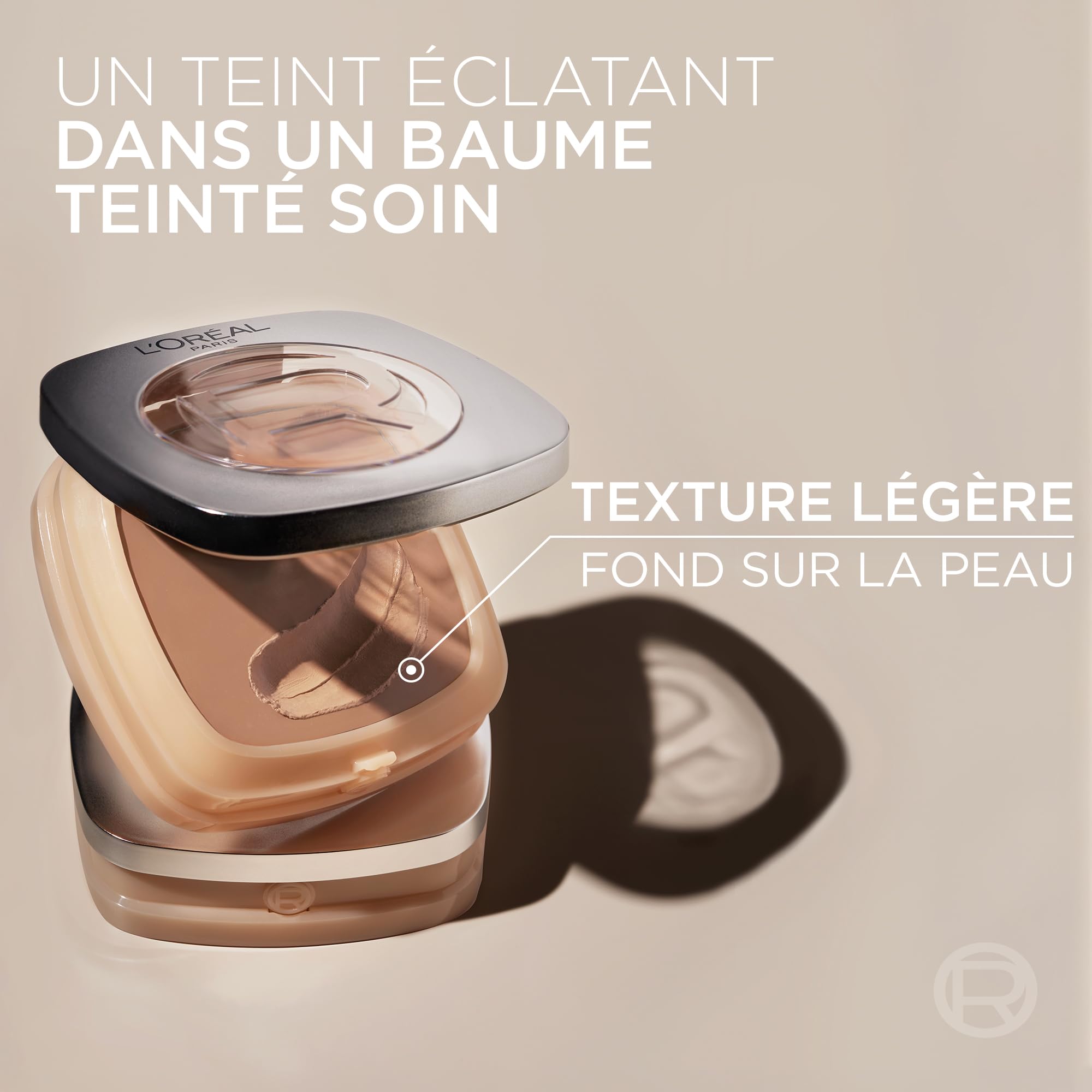 L'Oreal Paris L'Oréal Paris Accord Parfait Tinted Balm - Foundation in Balm - Moisturising Care - Hyaluronic Acid - Modular Coverage - Natural & Radiant Complexion - 80% Care - Shade : 2.5 Neutral Light in use