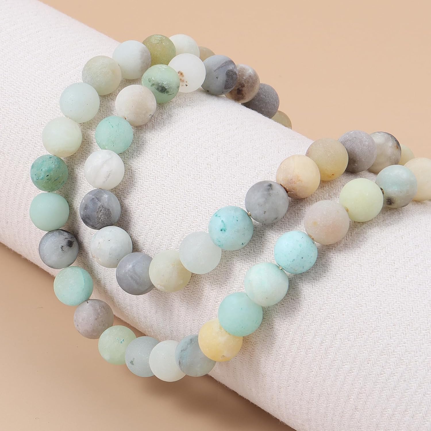 BALIBALI Mens Healing Beaded Necklace Natural Stone Beads Necklace for Men Stress Relief,Balance - Image 4