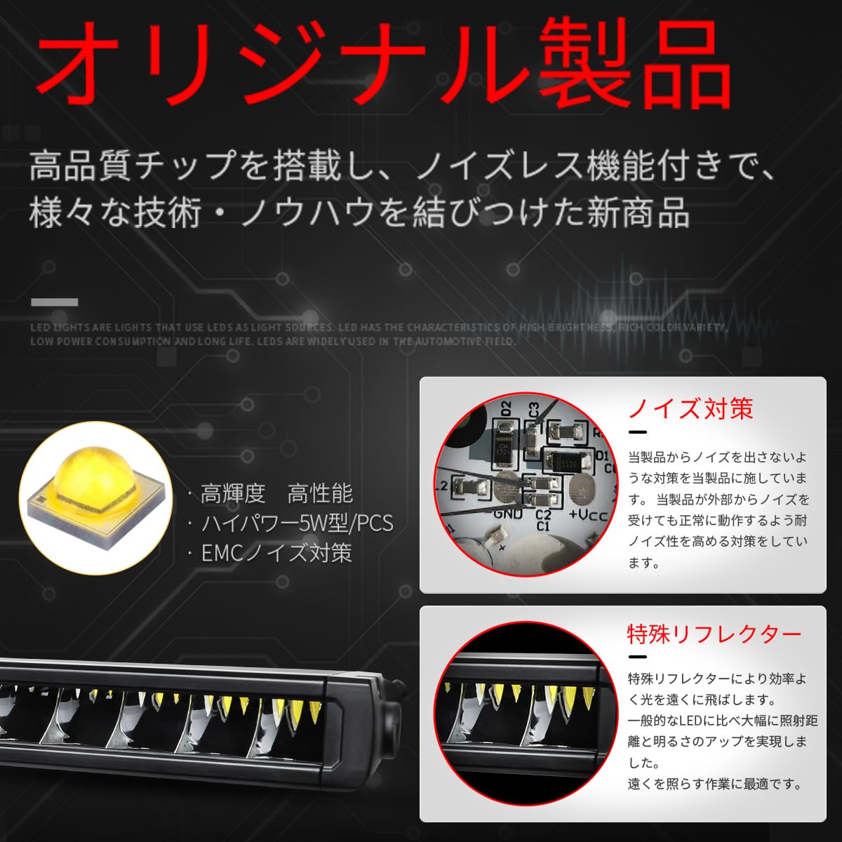 Amazon.co.jp: 【3台セット】 トラクター・重機/前照灯 防水バック LED 