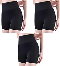HAVENHUES Women’s Seamless Shapewear Shorts | High-Waist Tummy Control Body Shaper for a Smooth Silhouette (Pack of 03)