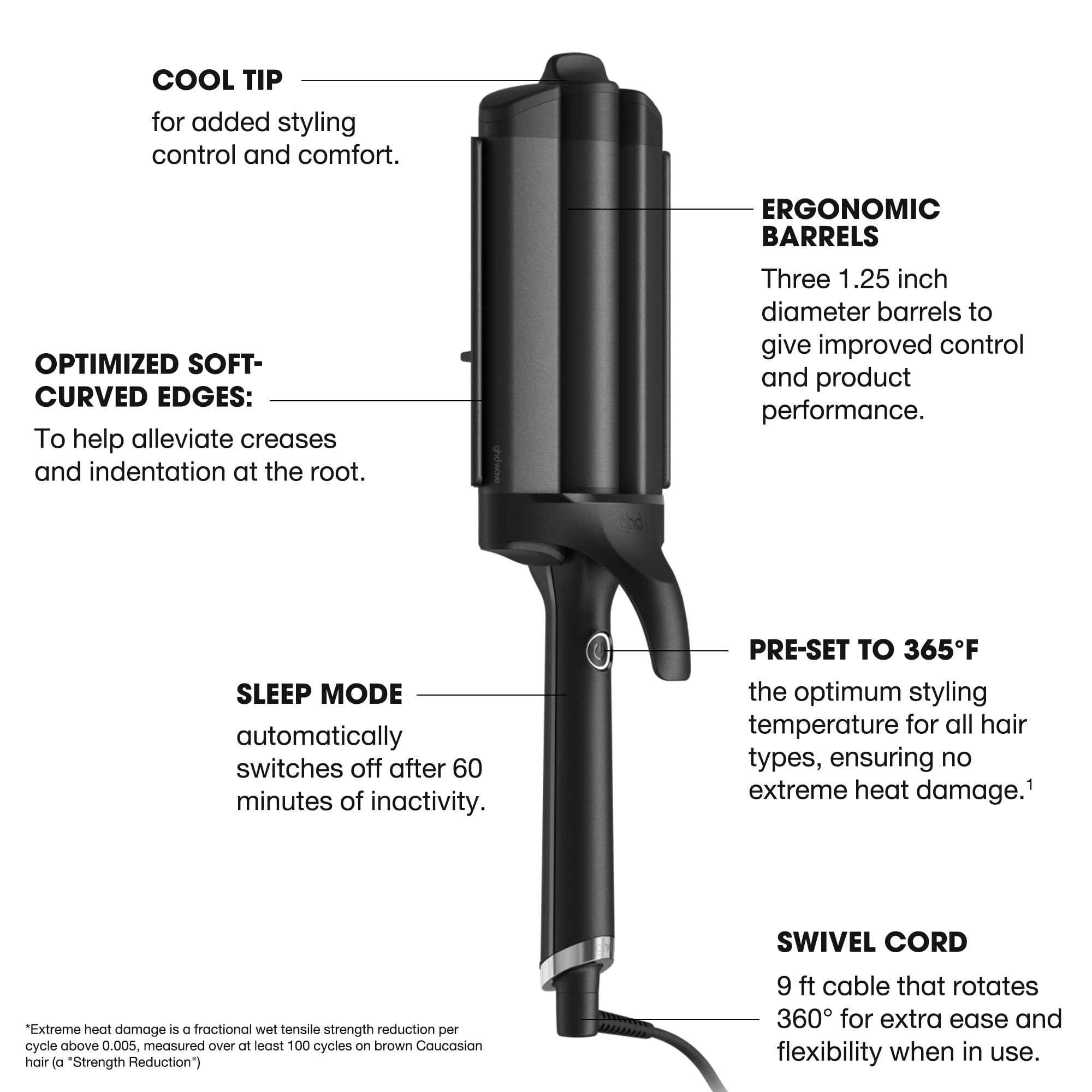 GHD CurveÂź Professional Hair Curling Iron