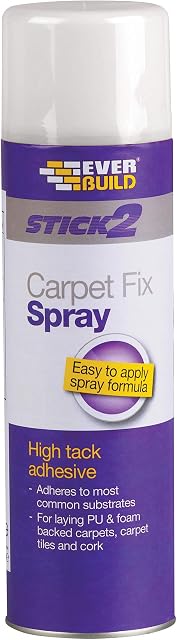 Everbuild Stick 2 Carpet Fix High Tack Spray Adhesive, 500 ml