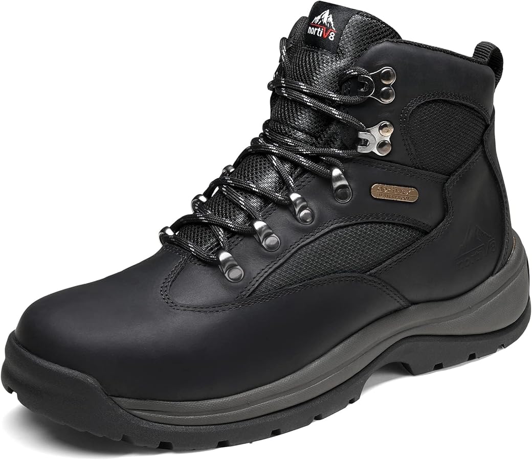 Amazon.com | NORTIV 8 Steel Toe Work Boots for Men Waterproof Slip