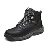 Steel Toe Work Boots for Men Waterproof Slip Resistant Safety Construction Boots