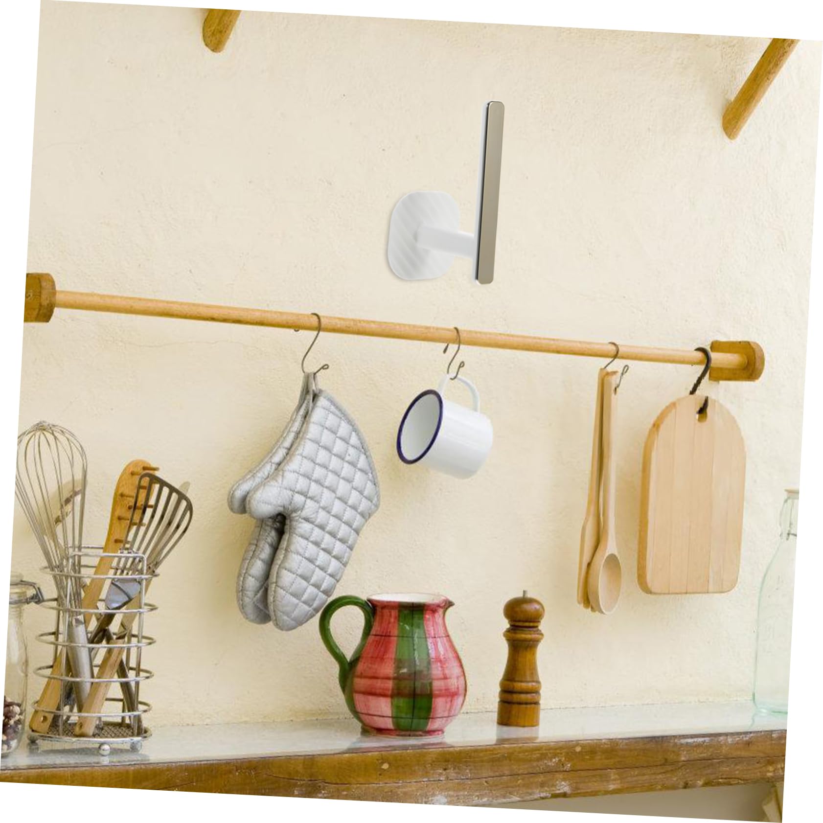 Alipis Lot De 3 Embrasses De Rideaux en Plastique Adhésifs À Clés pour Cuisine Et Salle De Bain 4 Pièces X 3