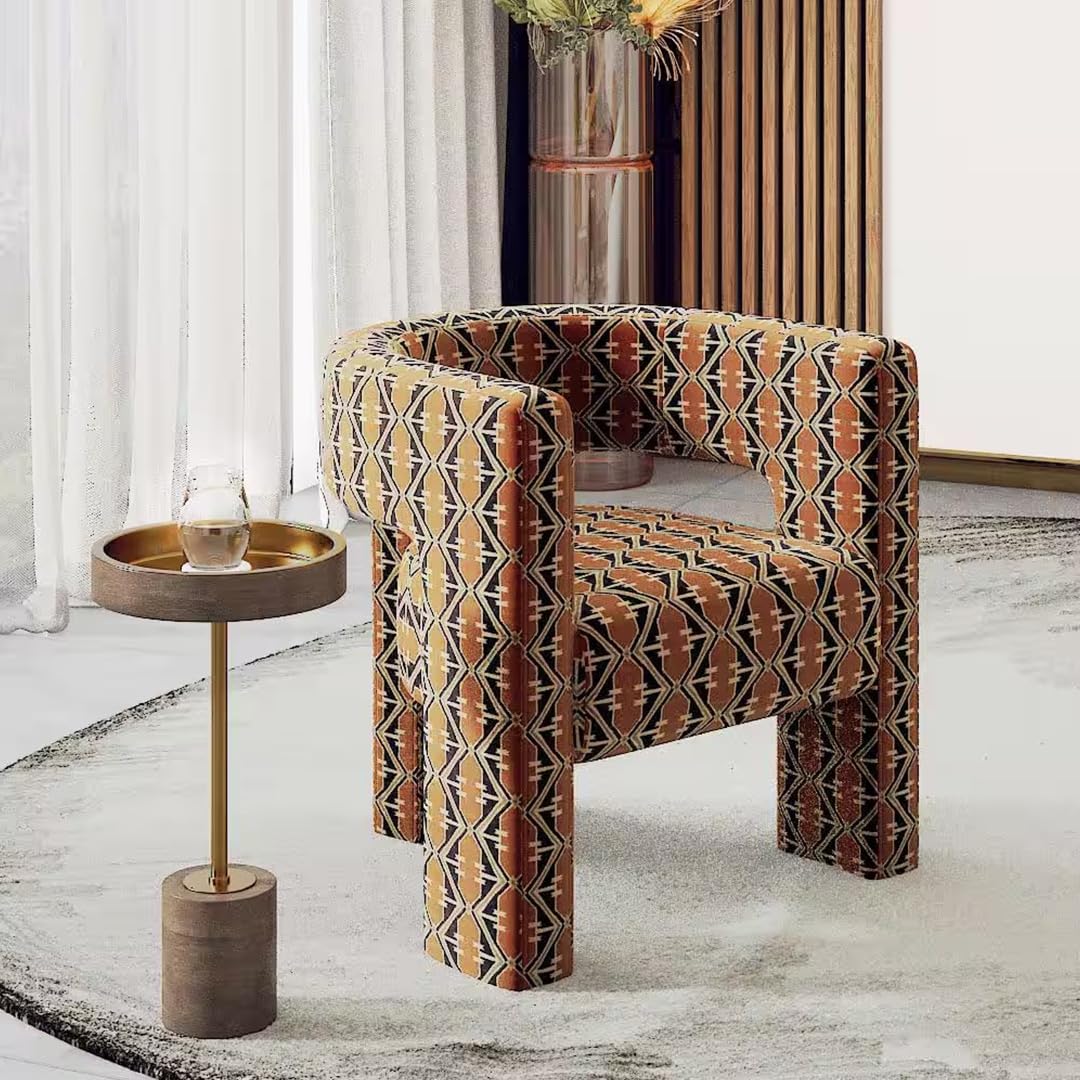 Urban Ladder Juniper Lounge Chair in Aztec Brown Velvet-picture-24