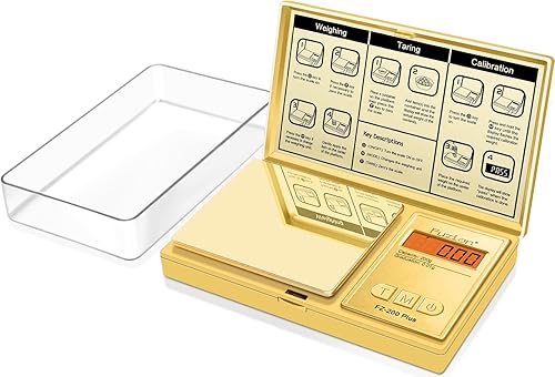 Miniatura 9 de Fuzion - Báscula de gramos, báscula de bolsillo con precisión de 0.01 gramos, báscula digital pequeña de 200g para alimentos, joyería, hierbas,