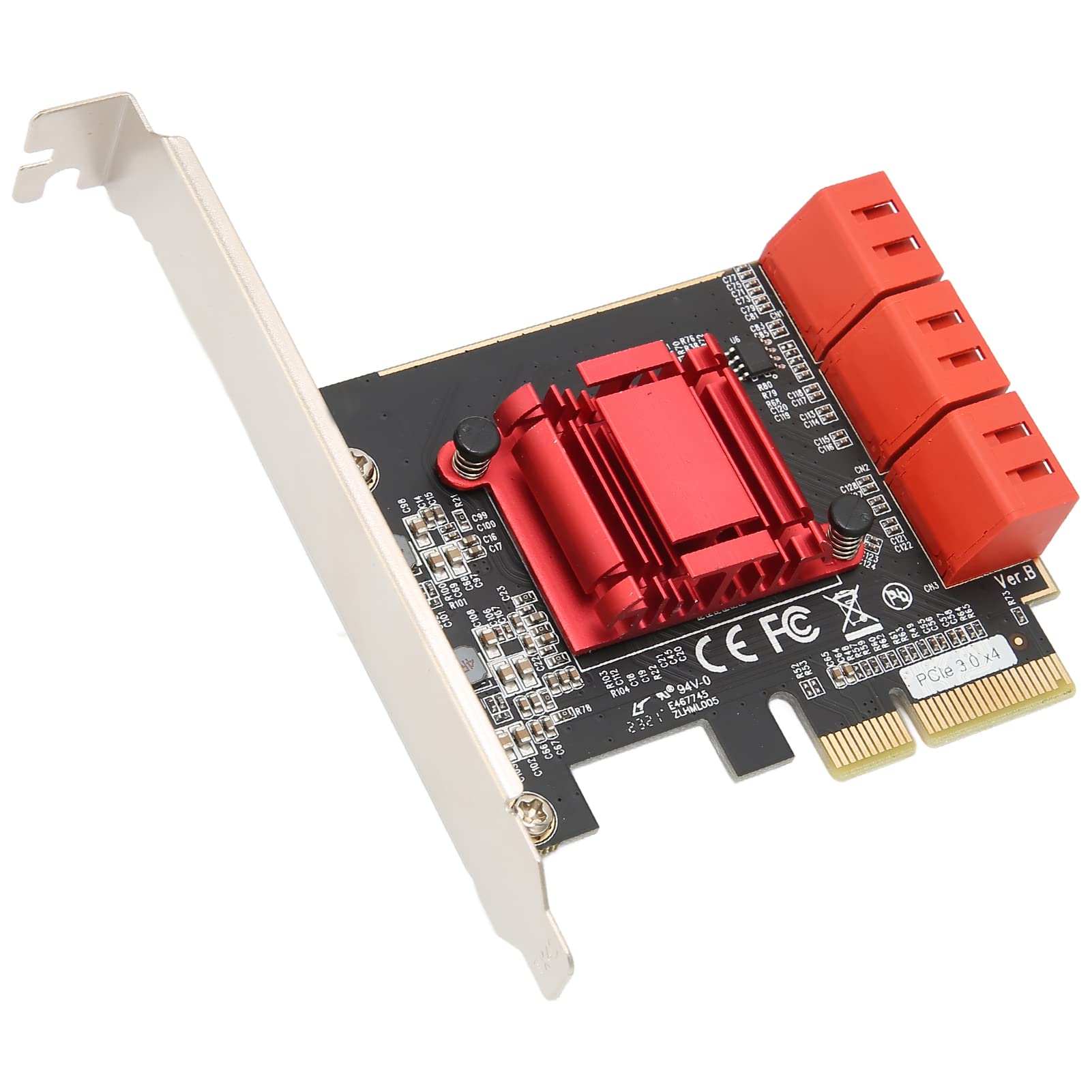 へざぷ Amazon | SATA拡張カード、ASM1166プラグアンドプレイSATAPCIEチップ