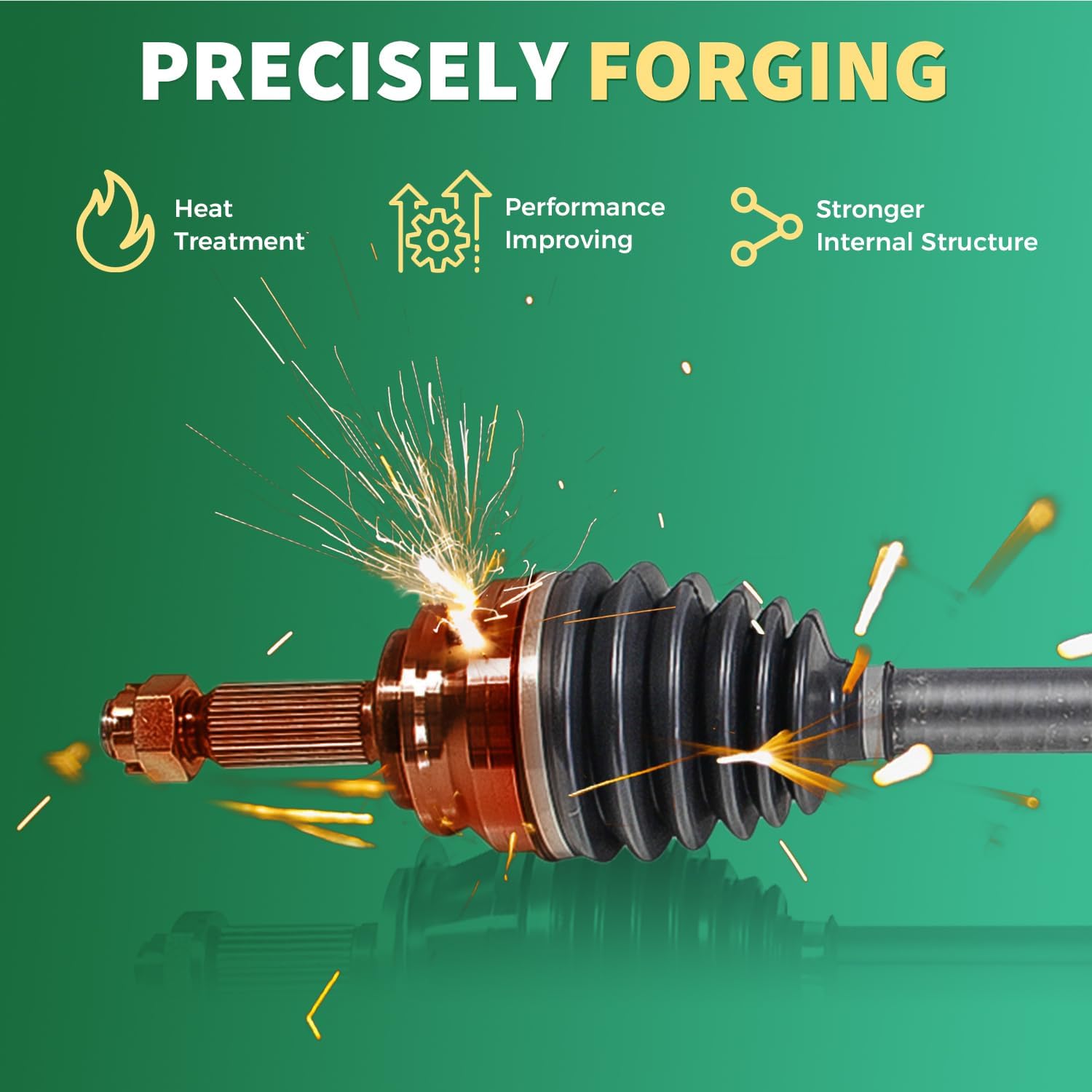 Front Left CV Axle Shaft Assembly Replacement for 2008 2009 2010 2011 2012 2013 2014 2015 Honda Accord, 2014 Civic, 2009 2010 2011 2012 2013 Acura TSX, Driver Side HO-8422