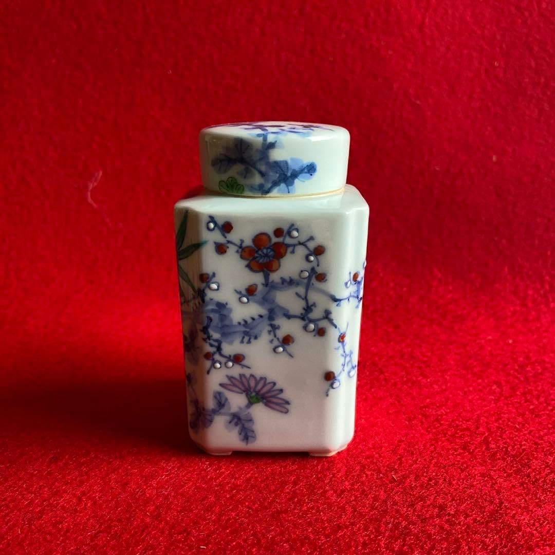 義山水指水差しガラス硝子四方真漆蓋付水崎長寿作金彩縁金切子共箱共布 義山水指水差しガラス硝子四方真漆蓋付水崎長寿作金彩縁金切子共箱共布