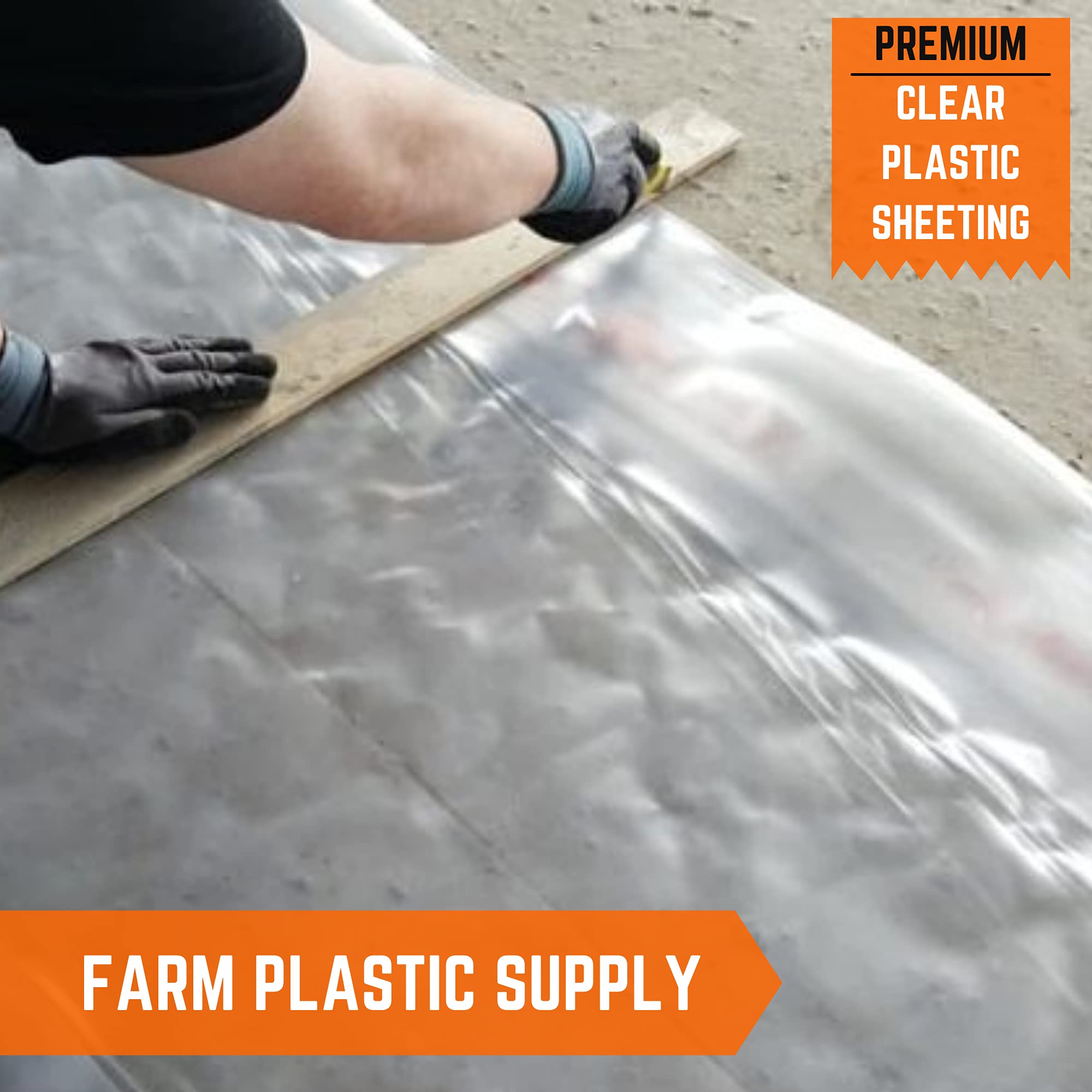 Buy Farm Plastic Supply Clear Plastic Sheeting 10 mil (15' x 100