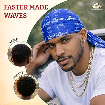 Satin Silky Durag, Satin Wave Cap for Sleeping, Headwear, Mens Stylish Accessory for Daily Wear