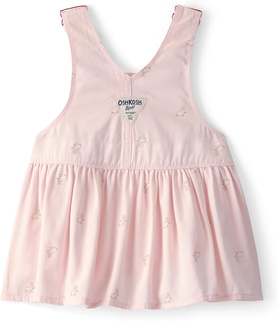 OshKosh B'gosh Girl World's Best Overalls, Pink, 6M