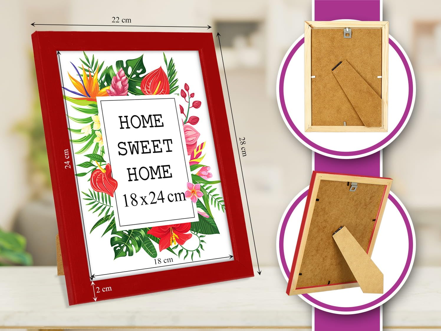 Promo Ideal Holz Bilderrahmen in viele Größen viele Farben Foto Rahmen
