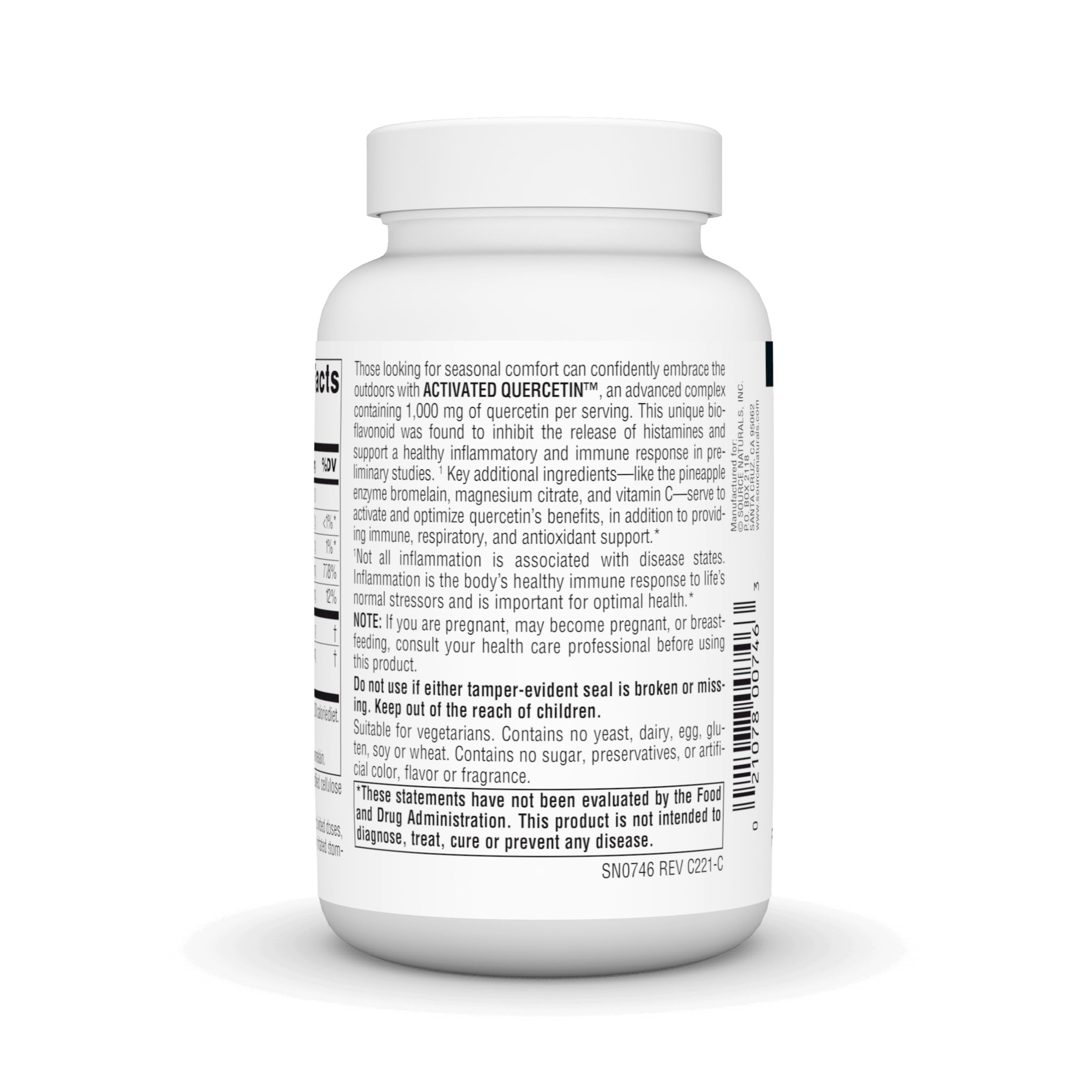 Source Naturals Activated Quercetin - 100 Tablets — Amazon image 3