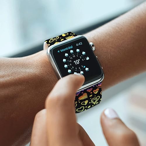 Miniatura 6 de Pride - Correa de reloj compatible con Apple Watch de 1.496 in, 1.575 in, 1.614 in, 1.654 in, 1.732 in, 1.772 in, correas de silicona reemplazables