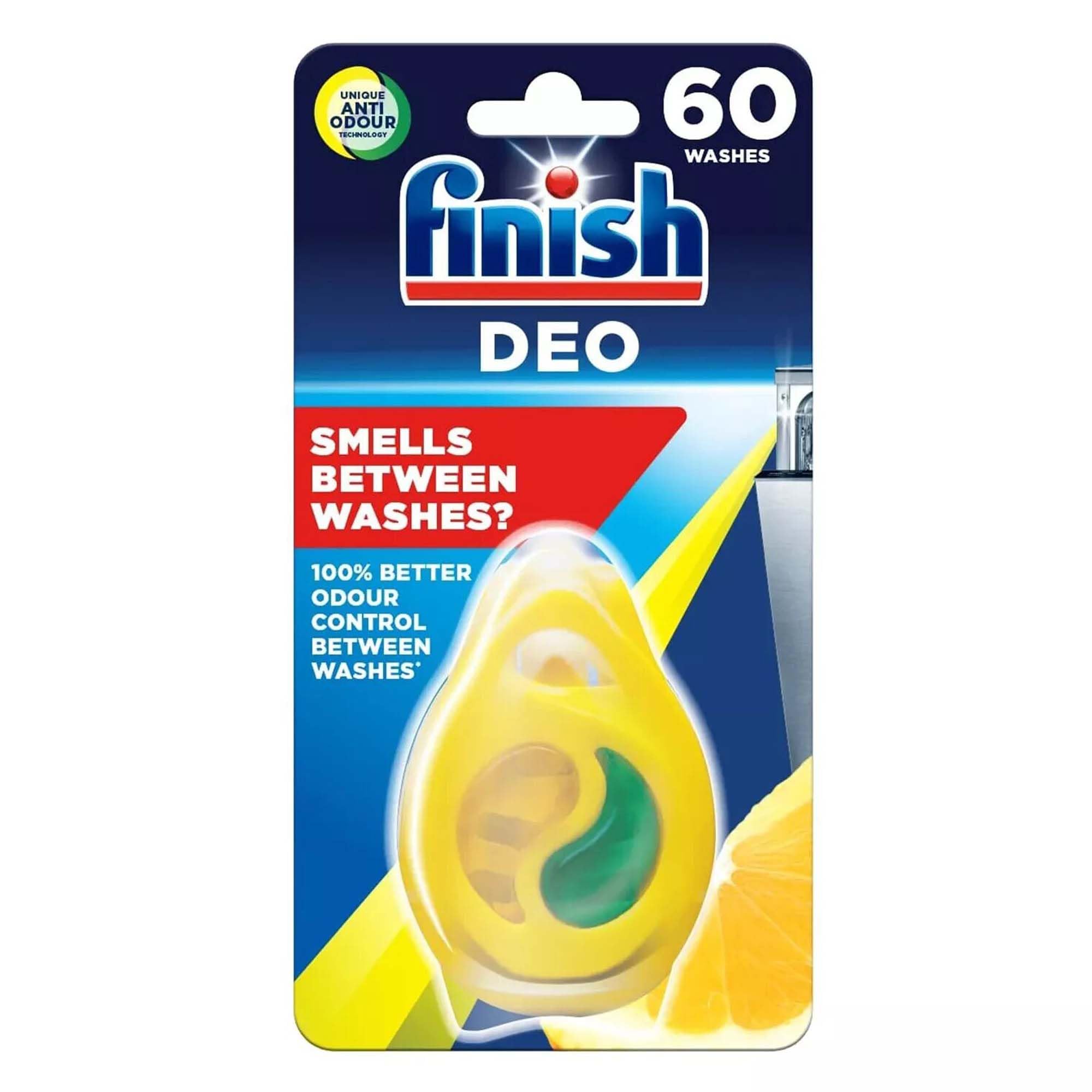 Calgonit Dishwasher Freshener Citrus Scent Lasts 60 Washes Eliminates Odors