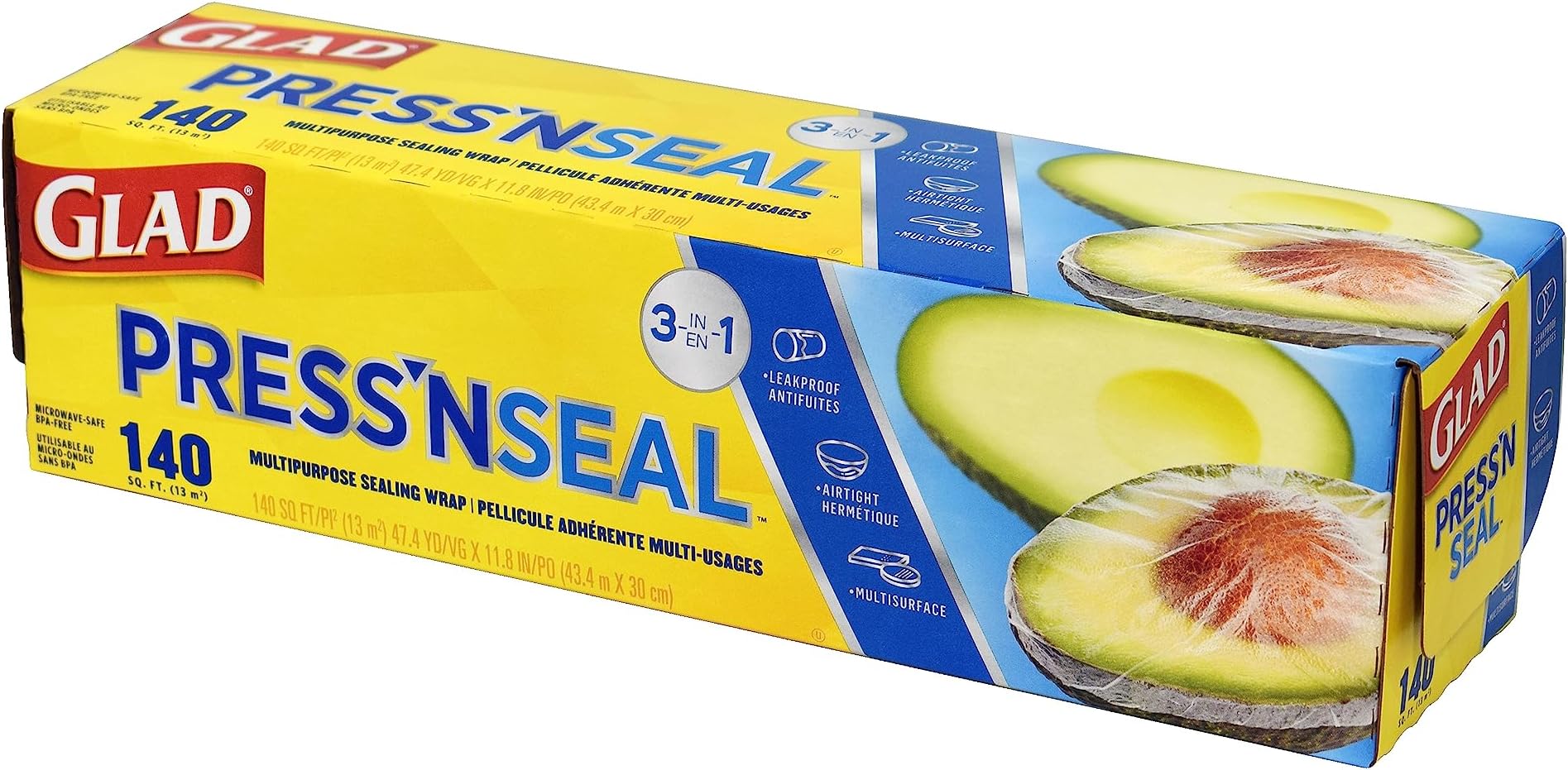 Press'n Seal - Value Size - 13m² (43.4m x 30cm) - 140 sq ft - Sealing Wrap