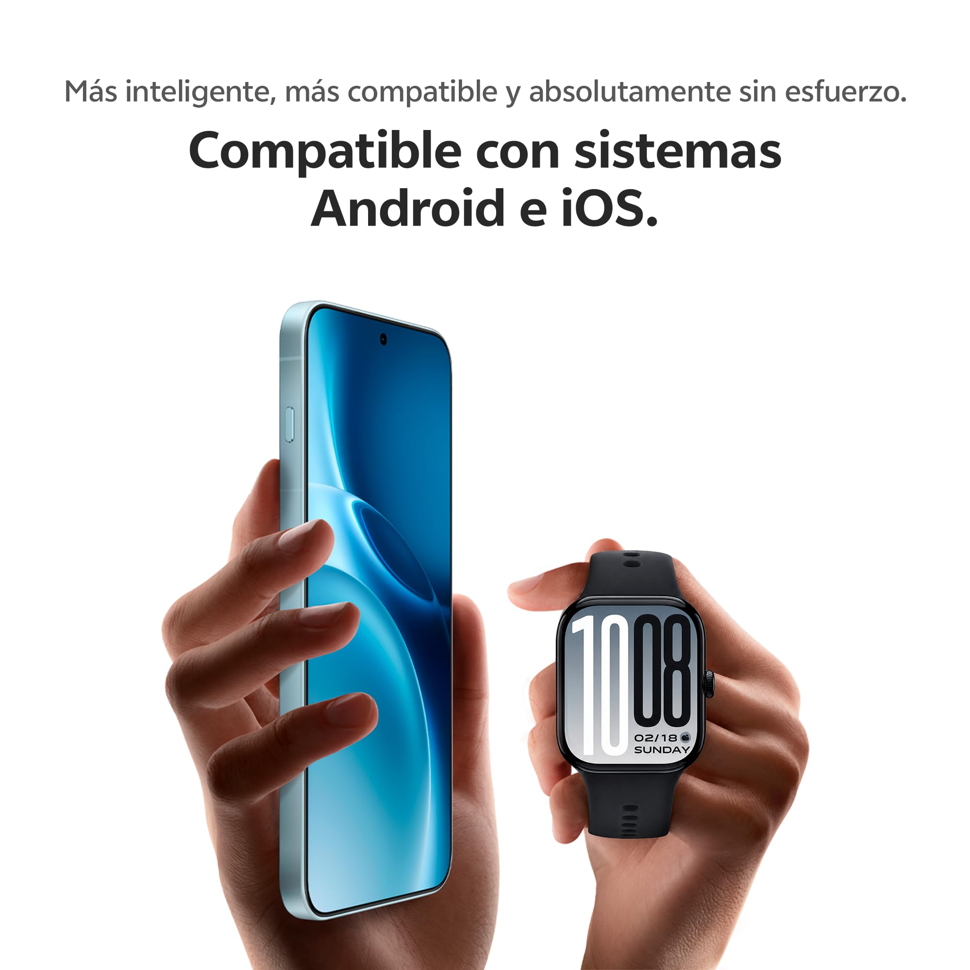 Vivo Watch GT2 Reloj Inteligente con batería de 25 días, Llamadas Bluetooth, Modos Pádel y Tenis Pro, Tarjetas de Acceso NFC, más de 100 Modos Deportivos, Pantalla de 2.07", GPS