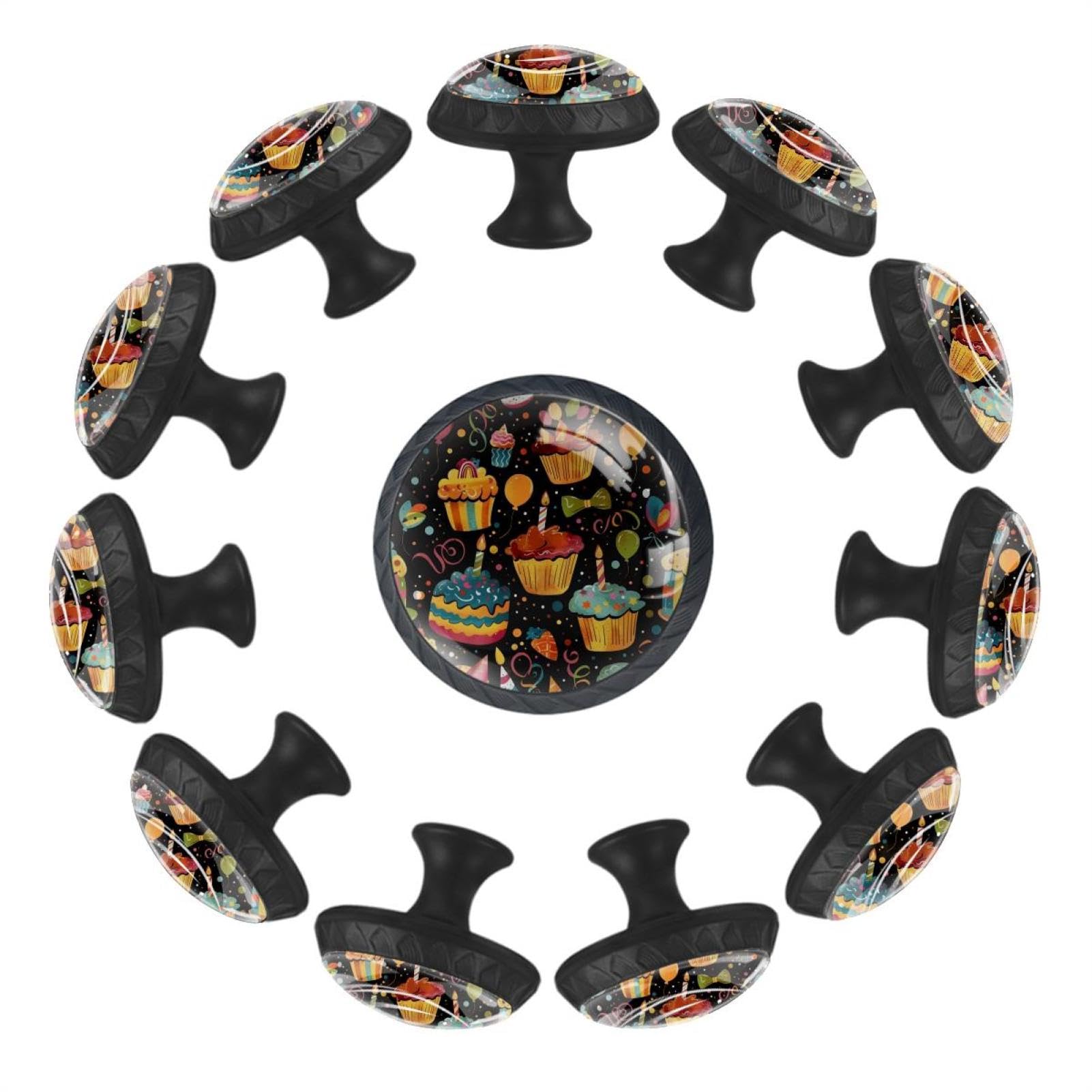 Poignées décoratives pour cuisine et armoire boutons de meuble en verre cristal lot de 12