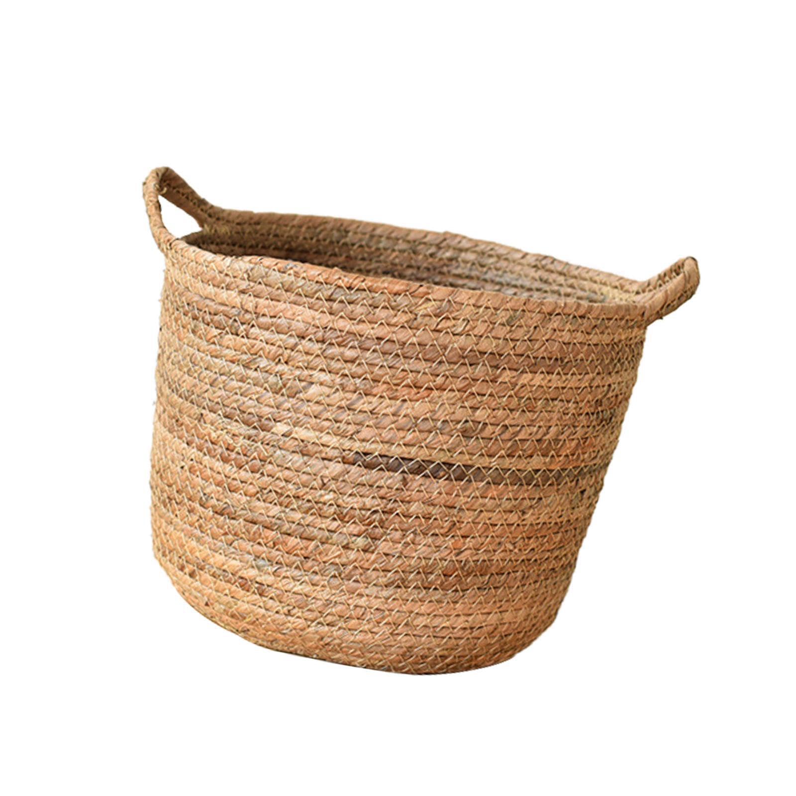 ALCXAZS Woven Plant Basket Organizer Storage Basket for Indoor Outdoor