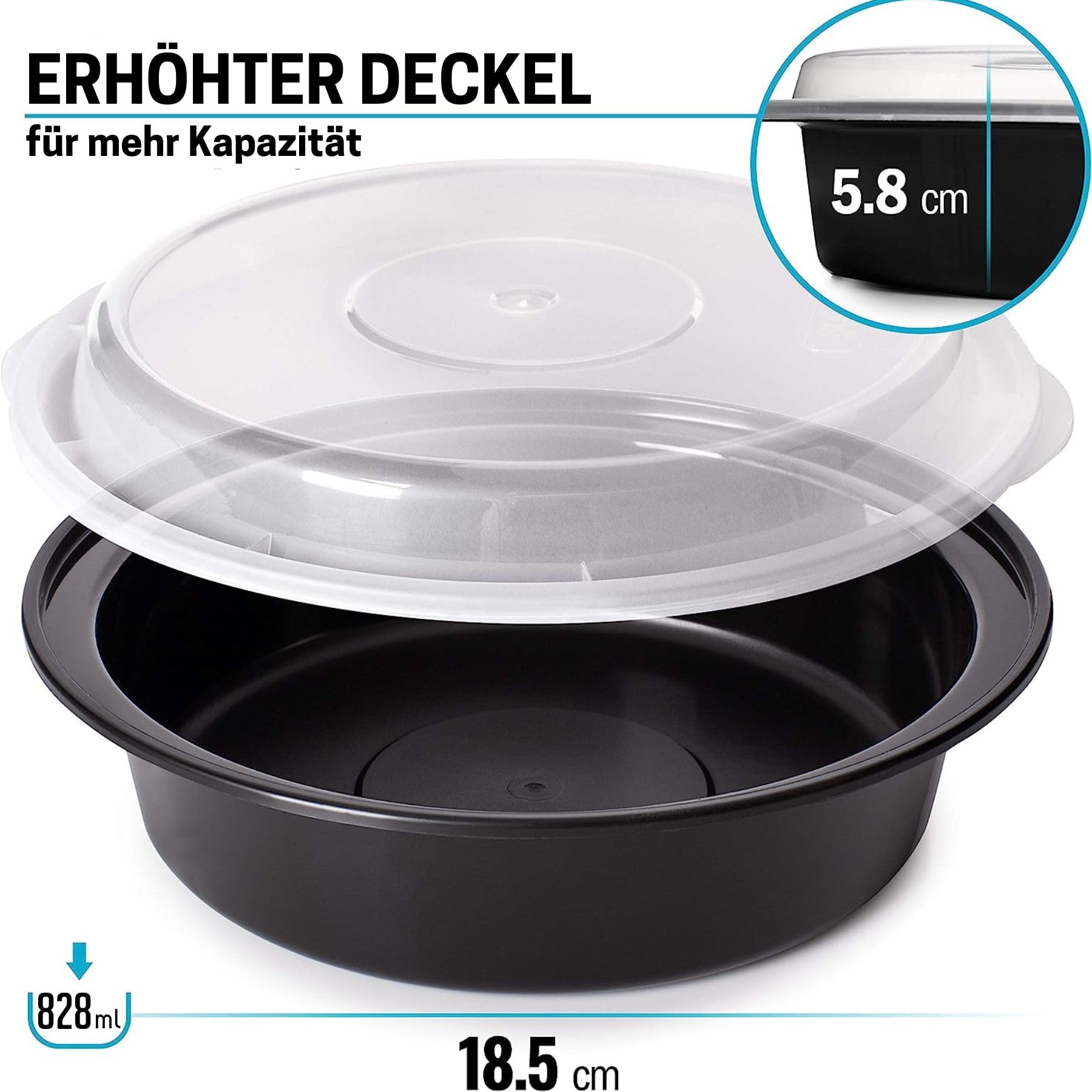 10er Set Vorratsdosen 650ml - BPA-frei, Auslaufsicher & Stapelbar Für Meal Prep