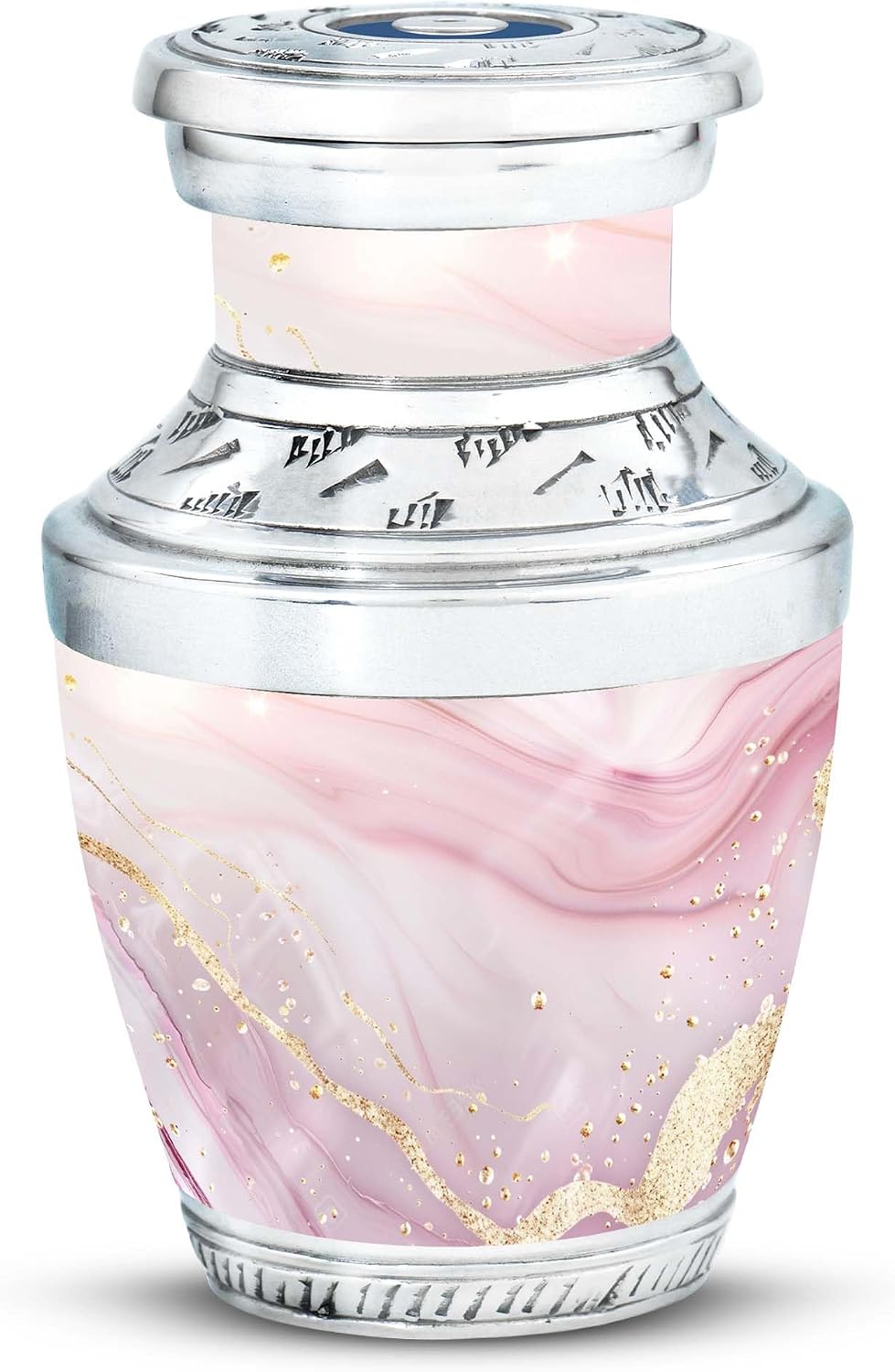 Blush Elegance Urn, 3 Inch Urns, Black and White Urns, Cat Urns for Ashes, Pet Urns for Dogs Ashes, Keepsake Urns for Human Ashes, Small Urns for Human Ashes, Funeral Cremation Urns