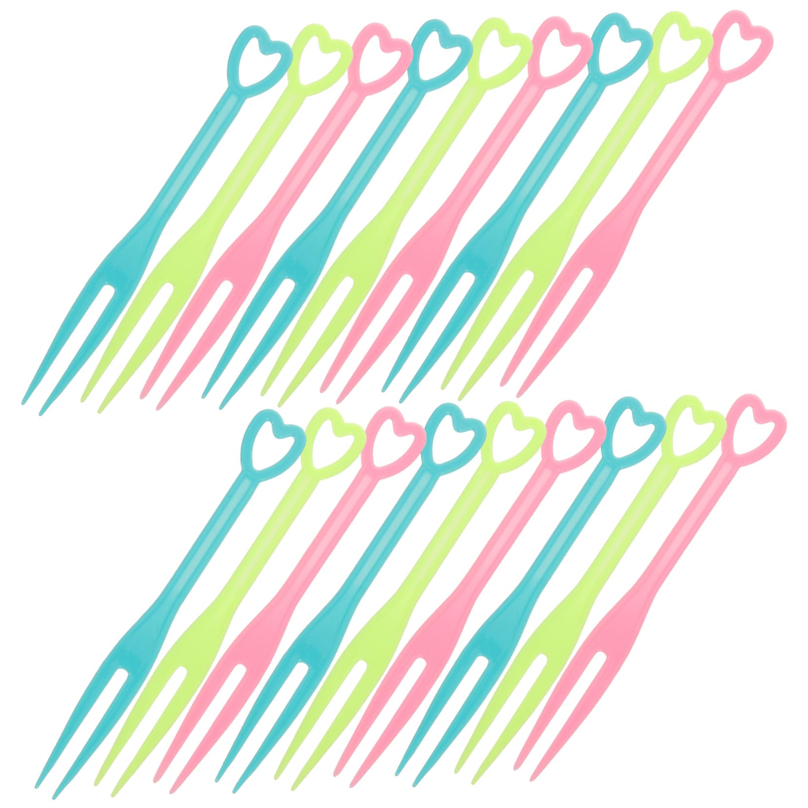 Ciieeo 500pcs Fruit Forks for Boy Girl Reusable Dessert Picks for Fruit Salads and Snacks for Parties Picnics and Family Gatherings