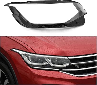 Auto Head Lamp Light Case Compatible For Volkswagen VW Tiguan 2022 2023 Car Headlight Cover Lampshade Lampcover Caps Headlamp ShellHigh Right