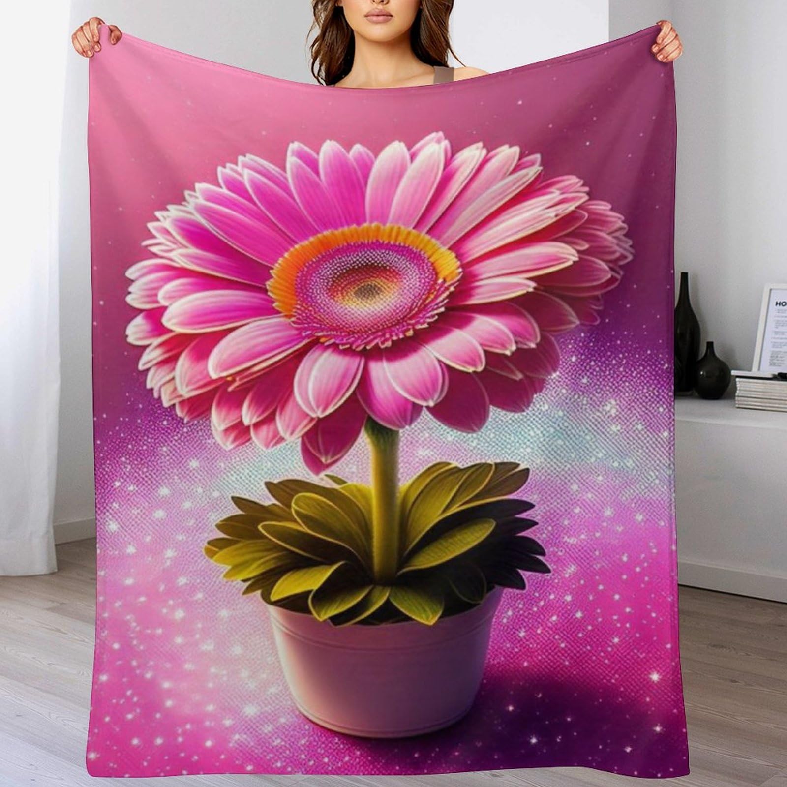 Manta de franela suave para tardes de pelicula en el sofa y decoración de dormitorios modernos