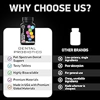 Vista 16 de Probióticos dentales para dientes y encías, mezcla de probióticos y prebióticos Lactobacillus Salivarius, el mejor probiótico oral para dientes