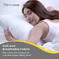 Vista 7 de Protector de almohada – Fundas de almohada de mezcla de polialgodón – Fundas de almohada resistentes al agua y al polvo – Protector de almohada