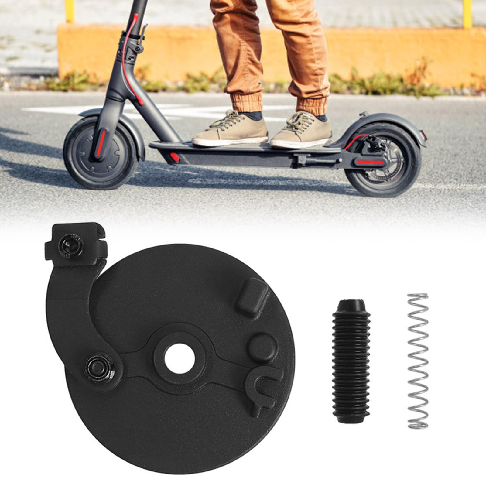YZYDF Front Wheel Hubs Brake Covers Integrated Brake Pad Electric Scooter Front Wheel Mechanical Brakes Pad Easily to Install