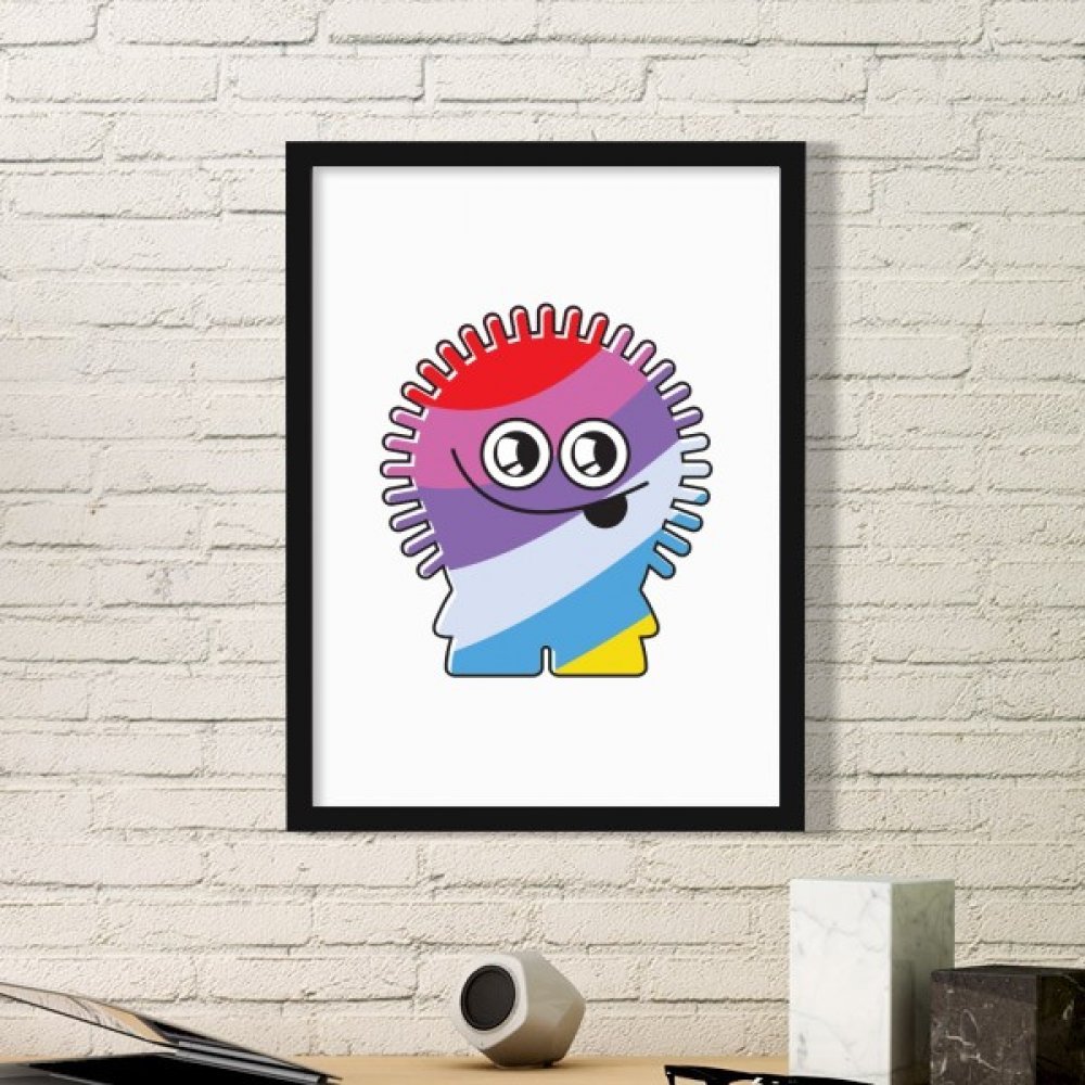 Cadre simple Alien et univers pour décoration murale moderne noire