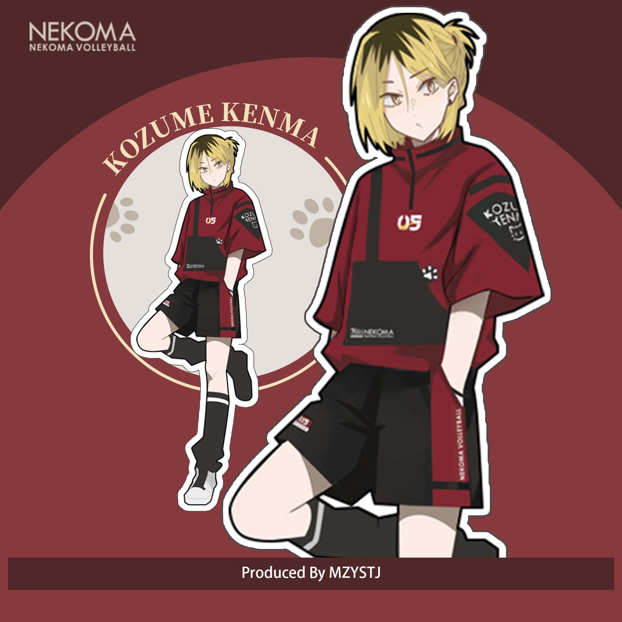 Amazon | MZYSTJ ハイキュー!! 孤爪研磨 こづめ けんま 印象上着