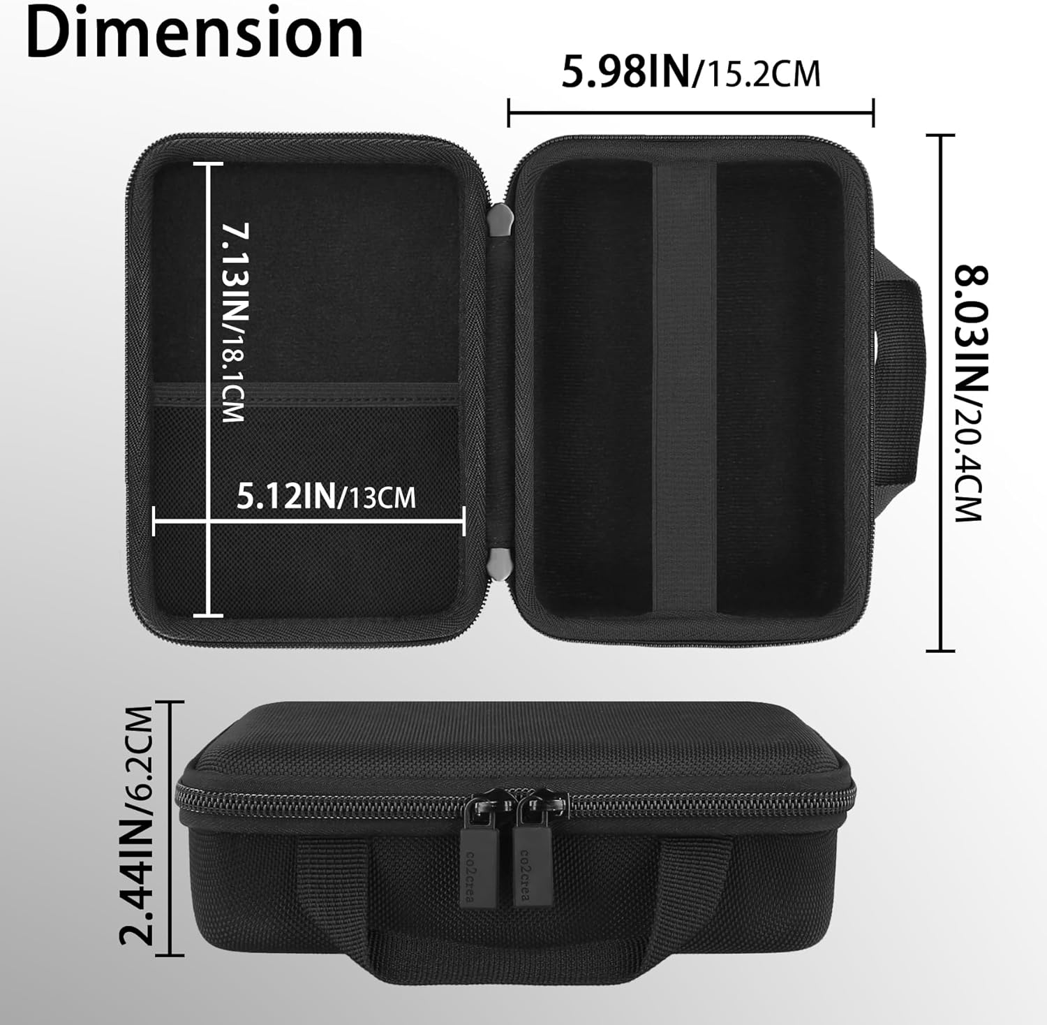 co2CREA Hard Case for Anker Prime 240W 8-in-1 Charging Station and Anker Prime 200W 6-Port Fast Charging Desktop Charger
