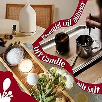 SALKING Christmas Fragrance Oils, Premium Essential Oil for Diffuser, Scented Oil Gift Set for Soap Candle Making - Christmas Wreath, Apple Cinnamon, Gingerbread, Candy Cane, Christmas Pudding, Eggnog