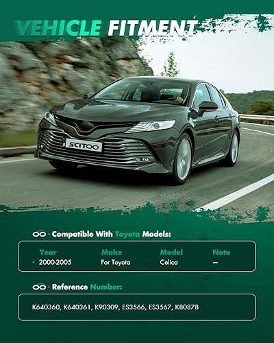 Miniatura 2 de SCITOO Kit de suspensión de 8 piezas, 2 brazos de control delanteros inferiores, 2 rótulas inferiores, 2 extremos de barra de acoplamiento exterior,