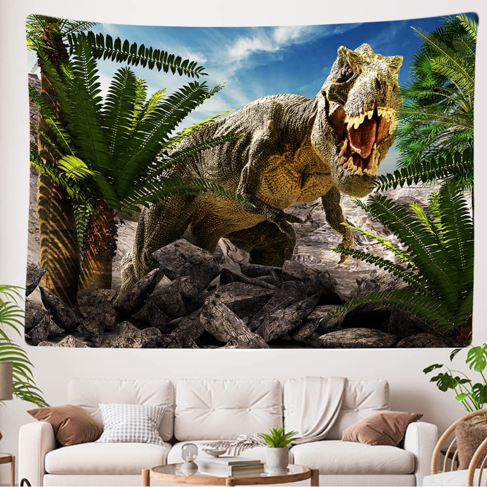 Ulticool, Decorative Wall Tapestry Bedroom, Dinosaur T-Rex, 200 x 150 cm Large, Fabric Wallpaper, Tapestry Aesthetic Wall - Image 4