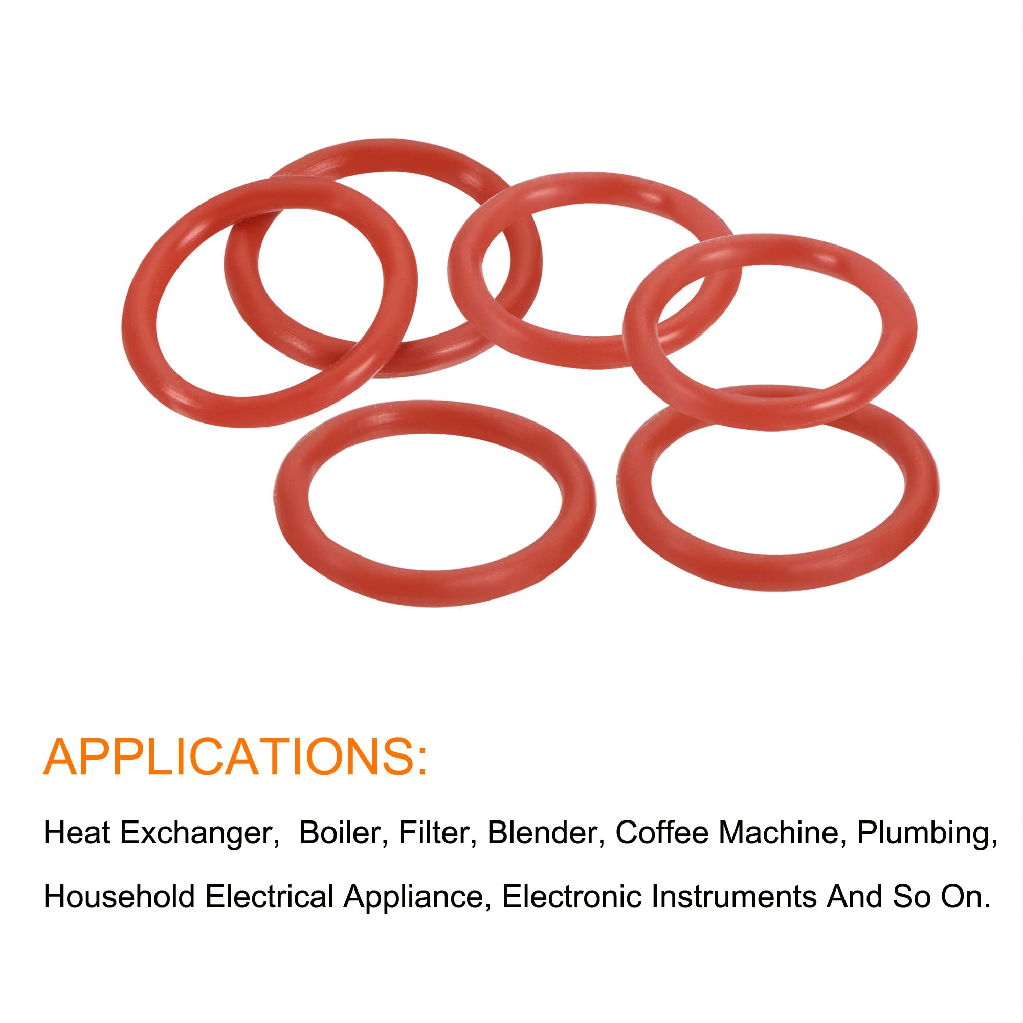 MECCANIXITY FKM O-Rings – 6.5mm OD, 2.5mm ID, 2mm Width, 75A Hardness, Fluorine Rubber Seals, Pack Of 50 - View #13